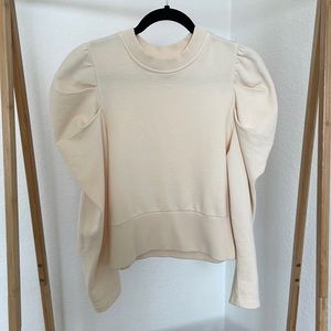 Sold Out NYC Just Enough Puff Sweatshirt Cream